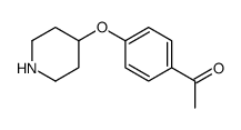 1-(4-piperidin-4-yloxyphenyl)ethanone Structure