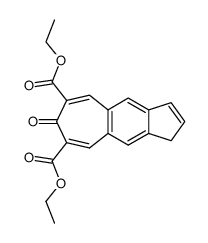 1-Indeno<5',6'-4,5>-2,7-diethoxycarbonyl-tropon结构式