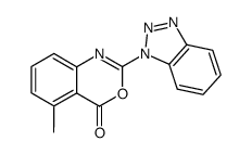 2-(1-benzotriazolyl)-5-methyl-4H-3,1-benzoxazin-4-one Structure