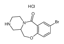 8-bromo-1,2,3,4,12,12a-hexahydro-6H-pyrazino[2,1-c][1,4]benzoxazepin-6-one hydrochloride Structure