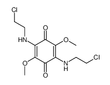 2,5-Bis-(2-chloro-ethylamino)-3,6-dimethoxy-[1,4]benzoquinone结构式