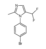 1-(4-bromophenyl)-5-(difluoromethyl)-2-methyl-1H-imidazole Structure