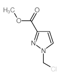 1-CHLOROMETHYL-1 H-PYRAZOLE-3-CARBOXYLIC ACID METHYL ESTER结构式