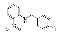 N-[(4-fluorophenyl)methyl]-2-nitroaniline Structure