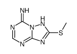 2-methylsulfanyl-[1,2,4]triazolo[1,5-a][1,3,5]triazin-7-amine结构式
