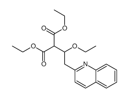 diethyl 2-(1-ethoxy-2-quinolin-2-ylethyl)propanedioate Structure