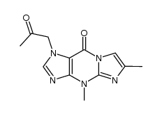 4,6-dimethyl-1-(2-oxopropyl)-1H-imidazo[1,2-a]purin-9(4H)-one结构式