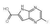 2-Fluoro-5H-pyrrolo[3,2-b]pyrazine-6-carboxylic acid structure