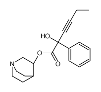 1-azabicyclo[2.2.2]octan-3-yl 2-hydroxy-2-phenylhex-3-ynoate Structure