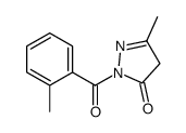 5-methyl-2-(2-methylbenzoyl)-4H-pyrazol-3-one结构式
