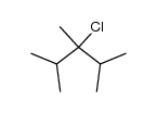 3-chloro-2,3,4-trimethyl-pentane结构式