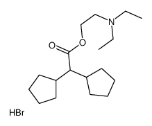2-(diethylamino)ethyl 2,2-dicyclopentylacetate,hydrobromide Structure