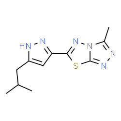 3-methyl-6-[5-(2-methylpropyl)-1H-pyrazol-3-yl][1,2,4]triazolo[3,4-b][1,3,4]thiadiazole picture