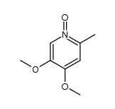 4,5-dimethoxy-2-methylpyridine 1-oxide结构式