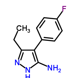 3-Ethyl-4-(4-fluorophenyl)-1H-pyrazol-5-amine picture