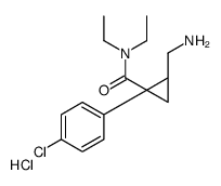 [(1S,2R)-2-(4-chlorophenyl)-2-(diethylcarbamoyl)cyclopropyl]methylazanium,chloride结构式