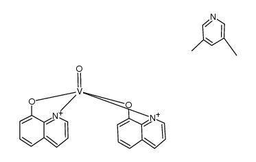 bis (8-quinolinol)oxovanadium(IV)*3,5-dimethylpyridine Structure