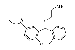 11-[(2-aminoethyl)thio]-6,11-dihydrobenz[b,e]oxepin-2-carboxylic acid methyl ester Structure
