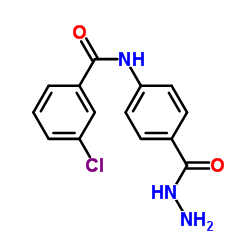 3-Chloro-N-[4-(hydrazinocarbonyl)phenyl]benzamide结构式