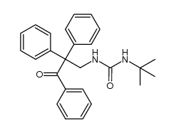 1-tert-butyl-3-(3-oxo-2,2,3-triphenylpropyl)-urea Structure