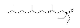 N,N-diethyl-3,7,11-trimethyldodec-3-en-1-amine oxide结构式