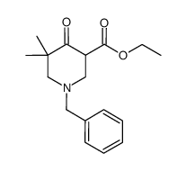 ethyl 1-benzyl-5,5-dimethyl-4-oxopiperidine-3-carboxylate结构式