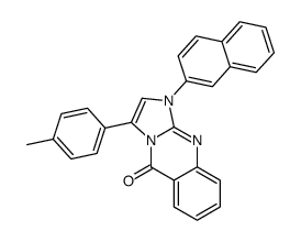 3-(4-methylphenyl)-1-naphthalen-2-ylimidazo[2,1-b]quinazolin-5-one结构式