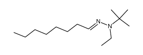 1-(tert-butyl)-1-ethyl-2-octylidenehydrazine Structure