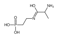 2-(2-aminopropanoylamino)ethylphosphonic acid Structure