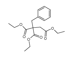 3-phenyl-1,2,2-propanetricarboxylic acid 1,2,2-triethyl ester结构式