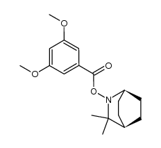 2-(3,5-Dimethoxybenzoyloxy)-3,3-dimethyl-2-azabicyclo[2.2.2]octan结构式