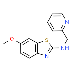 6-Methoxy-N-(pyridin-2-ylmethyl)-1,3-benzothiazol-2-amine结构式