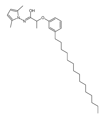 N-(2,5-dimethylpyrrol-1-yl)-2-(3-pentadecylphenoxy)propanamide结构式