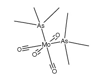 bis(triethylarsine)molybdenum tetracarbonyl Structure