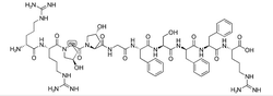 (D-ARG0,HYP2,3,D-PHE7)-BRADYKININ结构式