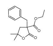 ethyl 3-benzyl-5,5-dimethyl-2-oxotetrahydrofuran-3-carboxylate结构式