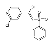 N-(benzenesulfonyl)-2-chloropyridine-4-carboxamide Structure