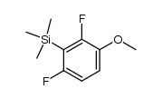 2-(trimethylsilyl)-4-methoxy-1,3-difluorobenzene结构式
