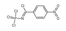N-dichlorophosphoryl-4-nitro-benzimidoyl chloride结构式