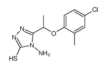 4-amino-3-[1-(4-chloro-2-methylphenoxy)ethyl]-1H-1,2,4-triazole-5-thione结构式