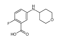 2-FLUORO-5-((TETRAHYDRO-2H-PYRAN-4-YL)AMINO)BENZOIC ACID Structure