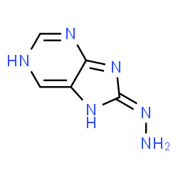 8H-Purin-8-one, 1,7-dihydro-, hydrazone (9CI) Structure