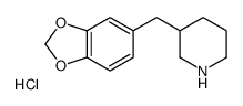 3-Benzo[1,3]dioxol-5-ylmethyl-piperidine hydrochloride structure