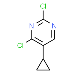 2,4-二氯-5-环丙基嘧啶结构式