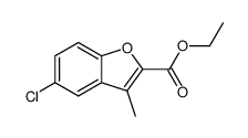 ethyl 5-chloro-3-Methylbenzofuran-2-carboxylate结构式