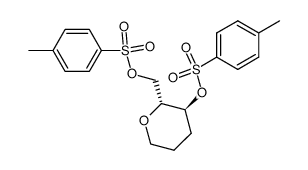 (2R,3S)-3-toluene-p-sulphonyloxy-2-toluene-p-sulphonyloxymethyltetrahydropyran Structure