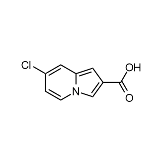 7-chloroindolizine-2-carboxylicacid Structure
