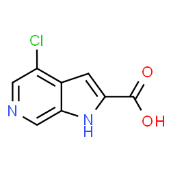 4-Chloro-1H-pyrrolo[2,3-c]pyridine-2-carboxylic acid Structure