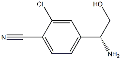 4-[(1R)-1-amino-2-HYDROxyethyl]-2-chloro-Benzonitrile Structure