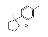 (-)-(S)-2-methyl-2-(4-methylphenyl)cyclopentanone结构式